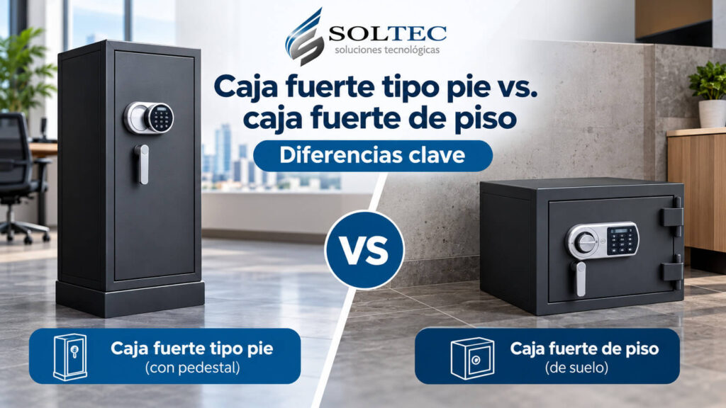 Caja fuerte tipo pie vs. caja fuerte de piso